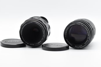 Asahi Macro-Takumar 50mm & Takumar 105mm Camera Lenses - 2 Total