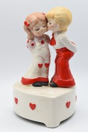 Porcelain Valentines Day Music Box