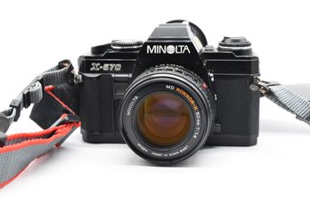 Minolta X-570 Film Camera With MD Rokkor-X 50mm Lens