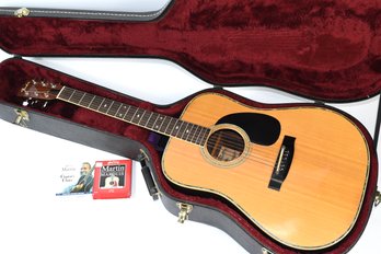 Vintage Fender F-65 Acoustic Guitar With Extra Strings Strap And Hard Case
