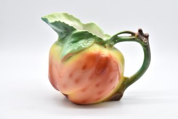 Royal Bayreuth Porcelain Peach Creamer Pitcher