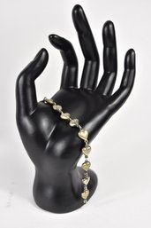 Sterling Silver 925 Heart Link Bracelet