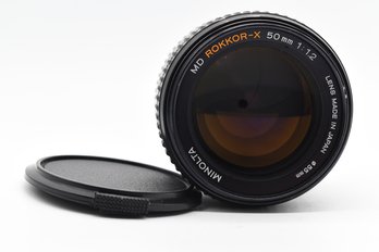 Minolta MD Rokkor-X 50mm F1.2 Camera Lens