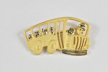 Vintage School Bus Pin