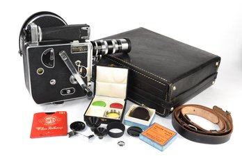 Paillard Bolex 16mm Movie Camera Hg-H16 H8 With Myers Gorlitz Kino Plasmat Trioplan Lens
