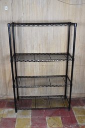 4-Tier Metal Wire Shelving W/ Caster Wheels #1