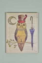 Steampunk Owl Print By Elyse DeNeige