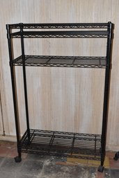 5-Tier Metal Wire Shelving W/ Caster Wheels #4