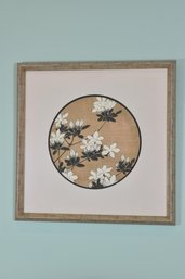 Floral Print In Natural Tone Frame