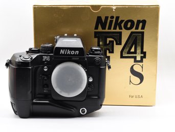 Nikon F4 S 35mm SLR Film Camera Body With Original Box