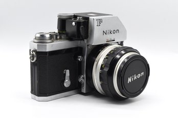Nikon F Camera With Nikkor-S 50mm 1.4 Lens