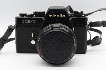 Minolta XE-7 Film Camera With MC Rokkor-X 85mm Len