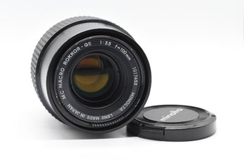 Minolta MC Macro ROKKOR-QE 100mm Camera Lens No. 10174553