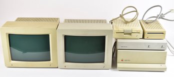 Apple Macintosh IIgs Disk IIC & Two RGB Monitors