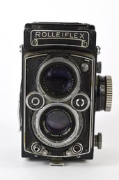 RollieFlex DBP DGBM No. 1862470 Film Camera With Schneider Kreuznach Xenotar & Heidosmat Lens