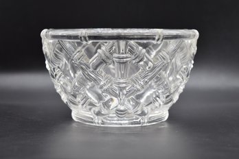 Tiffany & Co. Bamboo Lattice Crystal Bowl