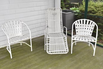 Group Of Patio Chairs & Lounger