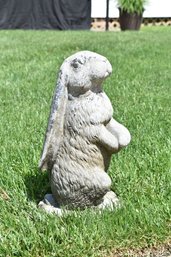 Cast Stone Rabbit Yard Decor
