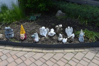Lot Of Assorted Resin Yard Decor - 12pcs Total