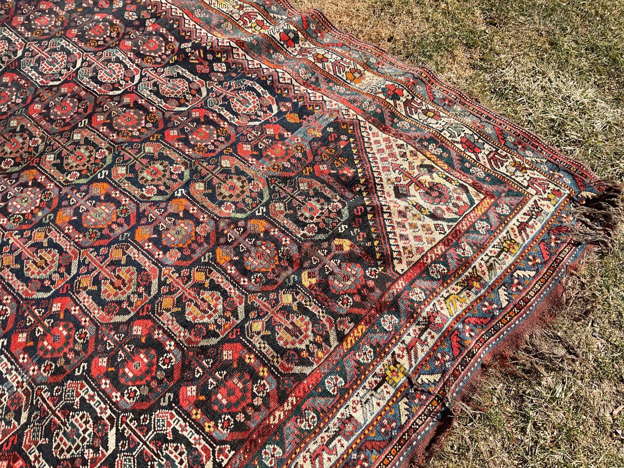 Good Antique Oriental Scatter Rug (CTF20) #58093 | Auctionninja.com