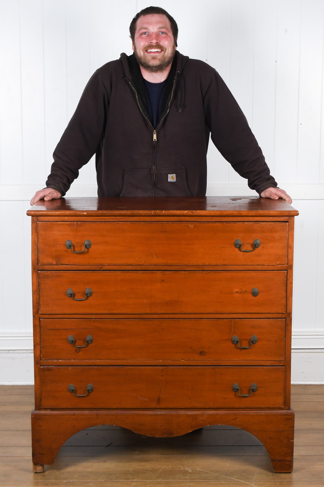 Late 18th C. Maple 4 Dr Chest (CTF20) #59823 | Auctionninja.com
