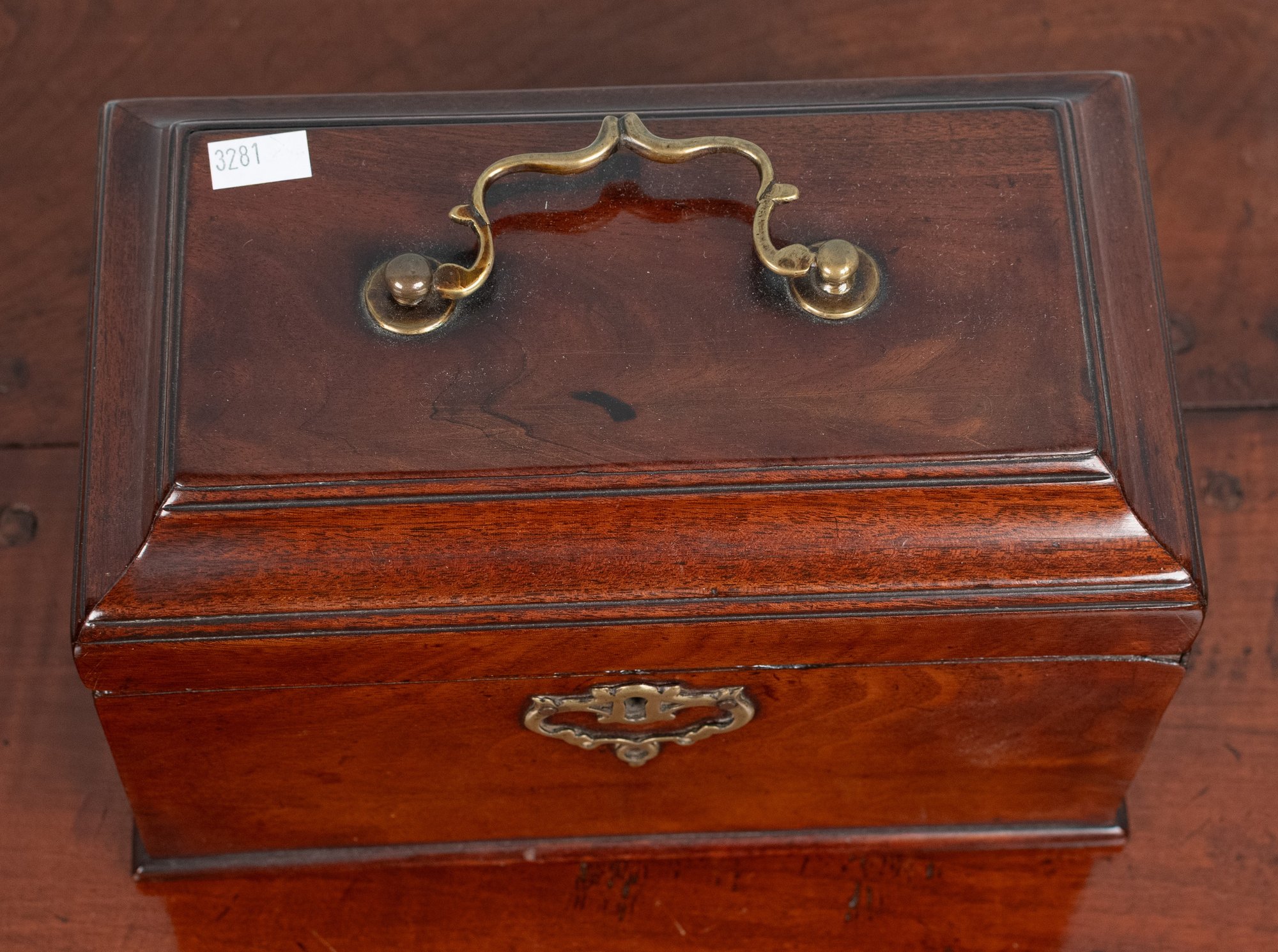Antique Mahogany Tea Caddy (CTF10) #65385 | Auctionninja.com