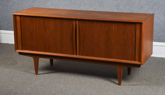 Mid-Century Modern Teak Tambour Front Sideboard (CTF30)