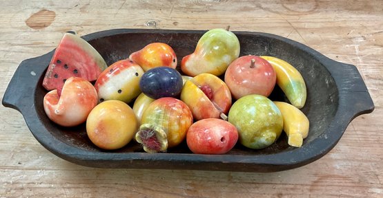 Antique Trencher With Stone Fruit (CTF10)
