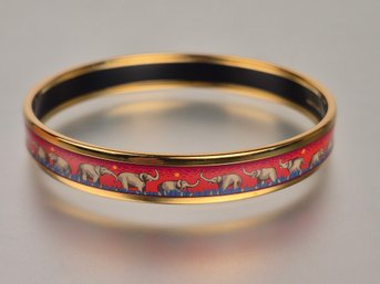 Hermes Enamel Bangle Bracelet (CTF10)