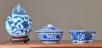 20th C. Chinese Porcelain, 3pcs (CTF30)