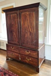 Antique Mahogany Wardrobe (CTF40)