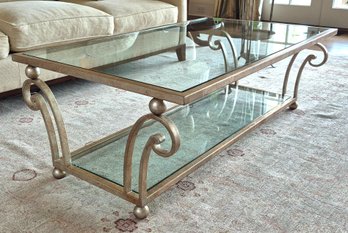 Contemporary Metal Coffee Table (CTF20)