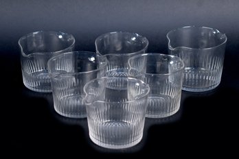 Set Of Six 19th C. Georgian Wine Glass Rinsers (CTF20)