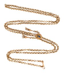 Antique 13k Gold Slide Chain