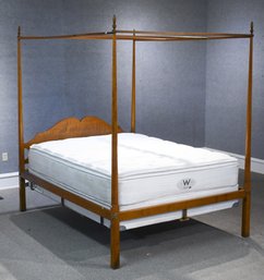 Good DR Dimes Tiger Maple Queen Size Tester Bed (CTF40)