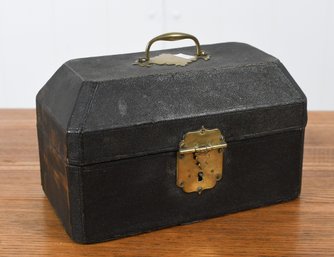Antique Shagreen Covered Tea Caddy (CTF20)