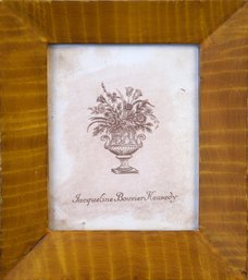Jackie Kennedy Bookplate, Tiffany & Co. (CTF20)