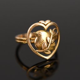 Vintage 9k Tri-gold Bird Ring (CTF10)