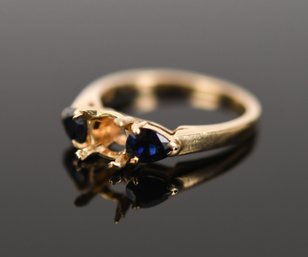 14k Gold Sapphire Ring Mounting (CTF10)