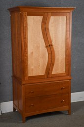 Cherry And Birdseye Maple Wardrobe, 1 Of 2 (CTF50)