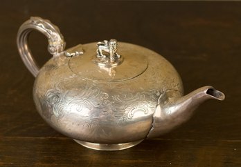 Antique C.T. & G. Fox Sterling Silver Teapot, London 1844 (CTF20)