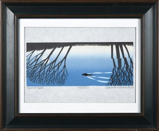 Sabra Field Woodblock Print, Beaver Moon (CTF20)
