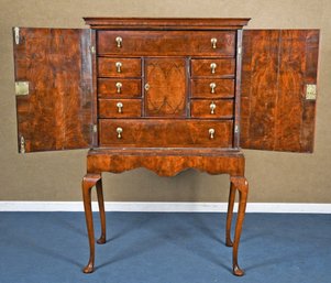18th C. George I Valuables Chest On Frame (CTF30)