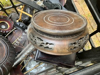 Vintage Teak And Rosewood Display Bases, Rosewood