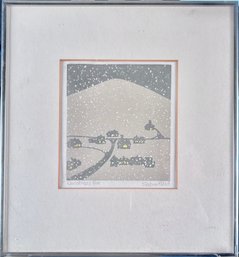 Sabra Field Woodblock Print, Christmas Eve (CTF20)