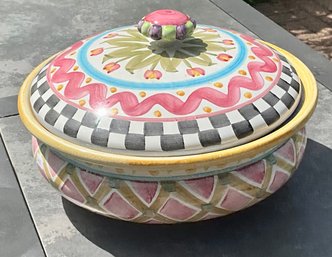 Mackenzie Child Round Covered Dish