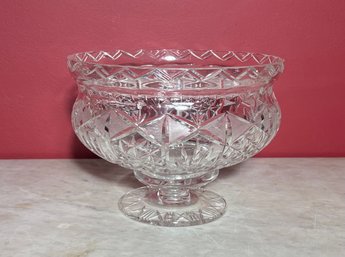 Antique Crystal  Pedestal Bowl (CTF20)