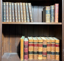 Antique Leather Bound Books, 22 Vols (CTF20)