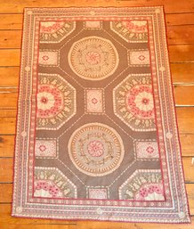 Vintage Aubusson Style Scatter Rug (CTF20)
