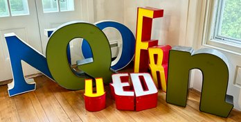 Vintage Letter Signs, 9pcs (CTF20)